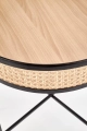 LANIPA ława czarny / rattan naturalny (1p=1szt)