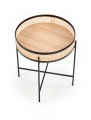 LANIPA ława czarny / rattan naturalny (1p=1szt)