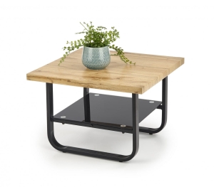 ESPINOZA KWADRAT ława czarny / naturalny