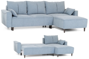 Narożnik uniwersalny rozkładany z funkcją spania plamoodporny LIVIO