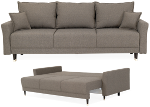 Kanapa rozkładana z funkcją spania klasyczna sofa plamoodporna VIKO
