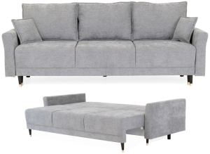 Kanapa rozkładana z funkcją spania klasyczna sofa plamoodporna VIKO
