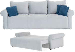 Kanapa rozkładana z funkcją spania nowoczesna duża sofa plamoodporna ASTI