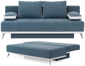 Kanapa rozkładana z funkcją spania skandynawska sofa plamoodporna SCANDIC