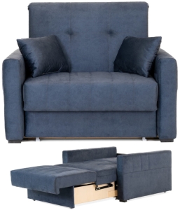 Fotel rozkładany z funkcją spania amerykanka 2-osobowa plamoodporna AGA I