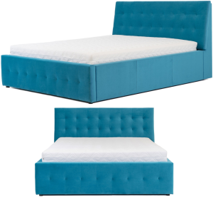 Łóżko tapicerowane sypialniane podwójne wygodne eleganckie VINCI 180x200 cm