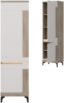 Szafka PRAWA wysoka Regał zamknięty do salonu Dąb Cremona ASTON AN10