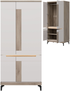 Szafa pokojowa na ubrania Garderoba 90 cm Dąb Cremona ASTON AN11