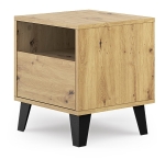 Szafka Nocna z Szufladą do Sypialni Dąb Artisan Borg 1S