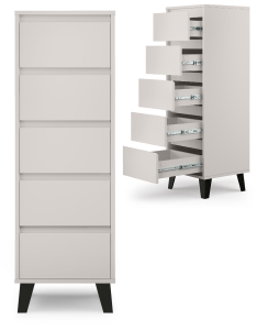 Komoda z Szufladami Wysoka Regał Kaszmir Borg 5S/40