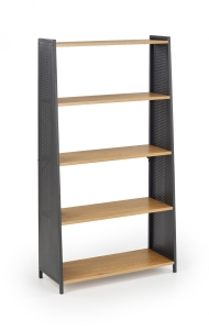 REG13 regał dąb złoty / czarny