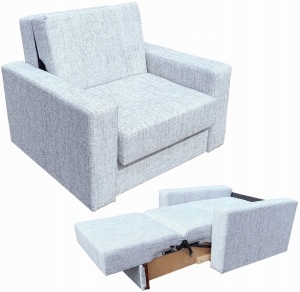 Amerykanka sofa, Kanapa jednoosobowa, Rozkładany fotel do spania Mirek I