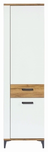 Szafka L/P wąska dąb biała Regał Słupek SNOBI SB10