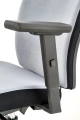 POP fotel pracowniczy, kolor: pasek boczny - czarny RN60999, front - popielaty M47