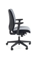 POP fotel pracowniczy, kolor: pasek boczny - czarny RN60999, front - popielaty M47
