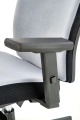 POP fotel pracowniczy, kolor: pasek boczny - czarny RN60999, front - popielaty M47