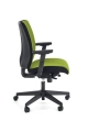 POP fotel pracowniczy, kolor: pasek boczny - czarny RN60999, front - zielony M38