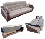 Wersalka rozkładana wygodna do spania w salonie, sypialni Dakota Beige