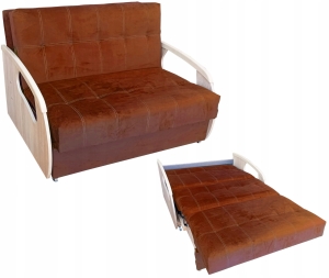 Amerykanka Fotel do Spania Sofa Rozkładana Mała Ceglasta Julia II Standard