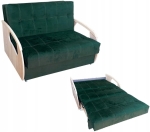 Amerykanka Ciemno Zielona Fotel Rozkładany do Spania Sofa Julia II Standard