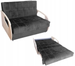 Amerykanka Czarna do Spania Fotel Rozkładany Kanapa Sofa Julia II Standard