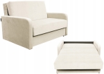 Fotel Rozkładany do Spania Amerykanka Sofa Kanapa Beżowa Angela II Standard