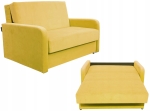 Amerykanka z Funkcją Spania Dwuosobowa Żółta Fotel Rozkładany Angela II 120