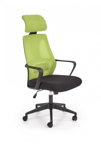 VALDEZ fotel pracowniczy zielony / czarny