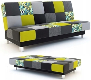 Wersalka Sofa Kanapa Rozkładana do Spania w Salonie Pokoju Zielona Marika