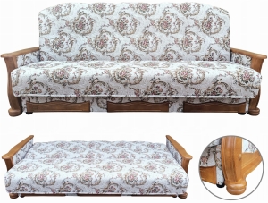 Wersalka Rozkładana do Spania Klasyczna Sofa Kanapa w Stylu Retro Anastazja