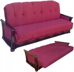 Wersalka Rozkładana z Funkcją Spania Klasyczna Sofa Wygodna Kanapa Retro