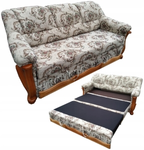 Kanapa Rozkładana do Spania Styl Klasyczny Sofa Antyczna Ludwik Classic III