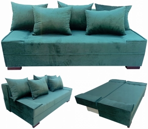 Kanapa Rozkładana z Funkcją Spania i Pojemnikiem Łóżko 160x200 Sofa GIGA