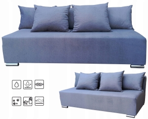 Kanapa Rozkładana Wygodna do Spania Duża Sofa Łóżko 160x200 BIG CHROM