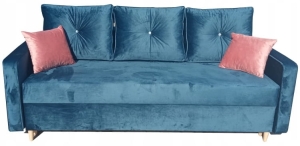 Sofa Rozkładana do Spania w Sypialni Salonie Wygodna Kanapa DAVOS SLIM