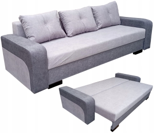 Sofa Rozkładana z Funkcją Spania do Salonu Przytulna Szeroka Kanapa SALSA