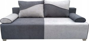 Sofa Rozkładana do Spania w Salonie Nowoczesna Kanapa z Lamówką IBIZA