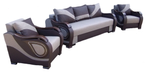 Komplet wypoczynkowy z kanapą i fotelami Dakota II