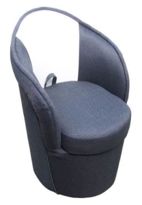 Pufa z oparciem Tulipan