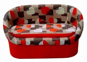 Pufa z oparciem Duet