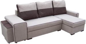 Narożnik rozkładany z pufami w boku Boston