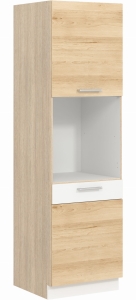 Szafka dolna kuchenna pod piekarnik MODENA MD29/D60P buk / biały połysk