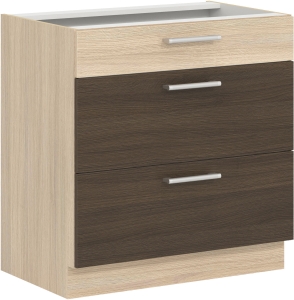 Szafka dolna kuchenna z trzema szufladami MODENA MD28/D80S3 rijeka ciemna