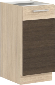 Szafka dolna kuchenna jednodrzwiowa stojąca MODENA MD27/D40 rijeka ciemna