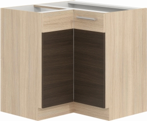 Szafka dolna narożna kuchenna stojąca MODENA MD21/D90NW rijeka ciemna