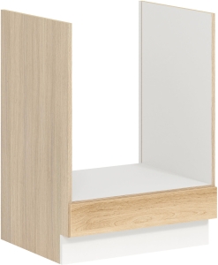 Szafka dolna kuchenna pod piekarnik MODENA MD17/D60P buk / biały połysk