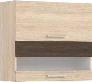 Szafka górna witryna kuchenna wisząca uchylna MODENA MD9/G80W rijeka jasna