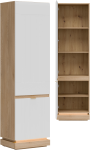 Szafka wysoka uniwersalna Regał zamknięty Dąb Cremona Biały MILTON ML07