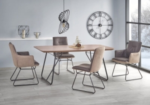 HOUSTON stół orzech / czarny