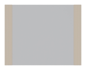 Lustro wiszące z ryflowaną ramą na ścianę do pokoju Kaszmir DANTE DT20